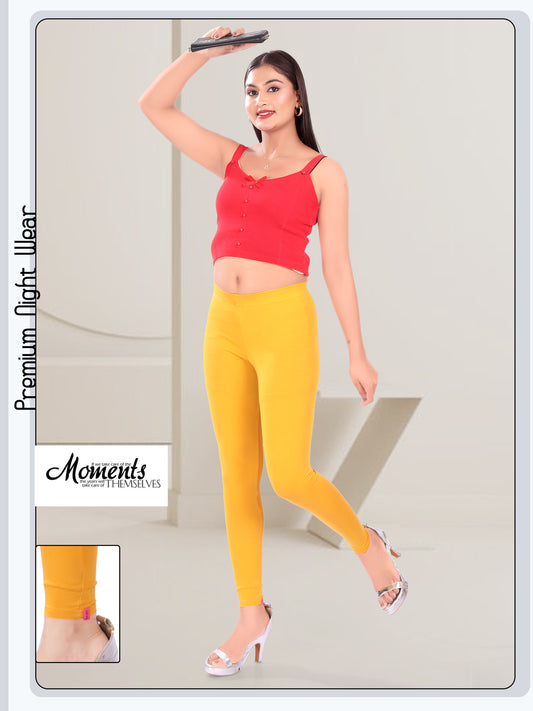 CUTEFABS ANKLE LEGGINGS MUSTARD YELLOW